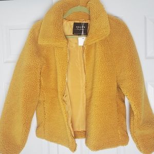 Francesca's (Haily's Brand) Yellow Teddy Coat